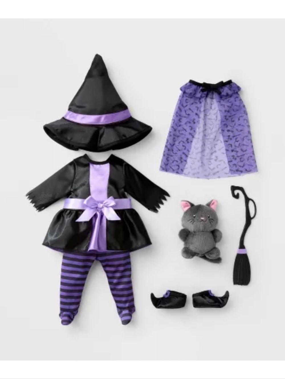 Gigglescape Witch Doll Costume with Plush Cat NWT - Picture 9 of 11